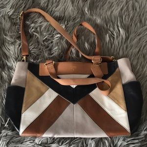 Fossil Leather Tote Bag